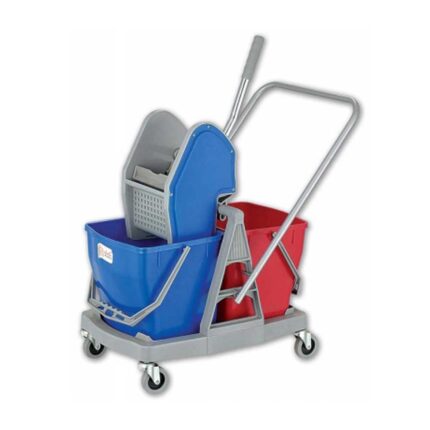 carucior de curatenie cu storcator si 2 galeti mopatex