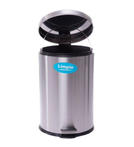 cos de gunoi din inox cu pedala limpio cx2 5l deschis