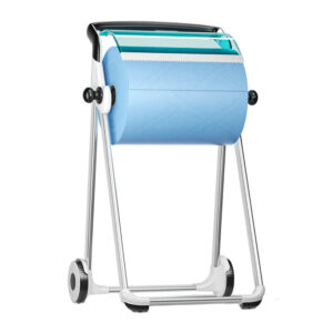 dispenser mobil rola industriala Tork turcoaz