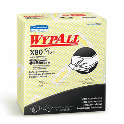 laveta wypall x80 plus 34x33cm galbena