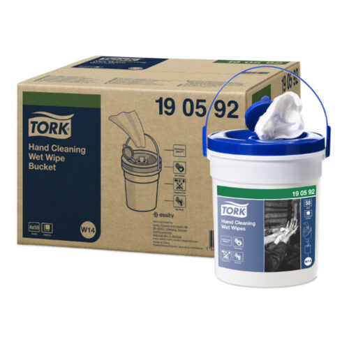 servetele umede pentru curatarea mainilor tork 58 bucati galetusa bax