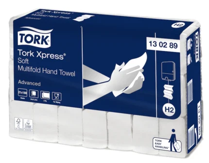 Prosoape pliate Tork Xpress Multifold Soft, 2 straturi, 180 portii, 21 pachete/bax