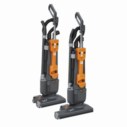 doua aspiratoare profesionale verticlae taski jet 38 50 in pozitie verticala