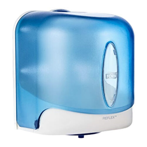 vedere lateral Dispenser pentru lavete cu derulare centrala Tork Reflex