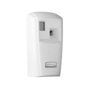 dispenser pentru odorizant rubbermaid microbust 3000 alb din profil