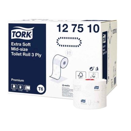 hartie igienica rola medie tork premium extra soft, 3 straturi, 70 metri, bax 27 role