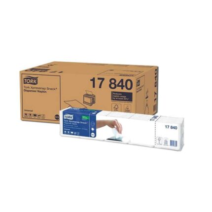 servetele de masa pentru dispenser tork xpressnap snack albe, 1 strat, 1125 portii, bax cu 8 seturi