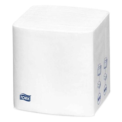 servetele de masa pentru dispenser tork xpressnap snack albe, 1 strat, 1125 portii, bax cu 8 seturi - detaliu pachet