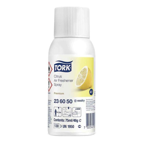 spray odorizant cu aroma de citrice tork 75 ml