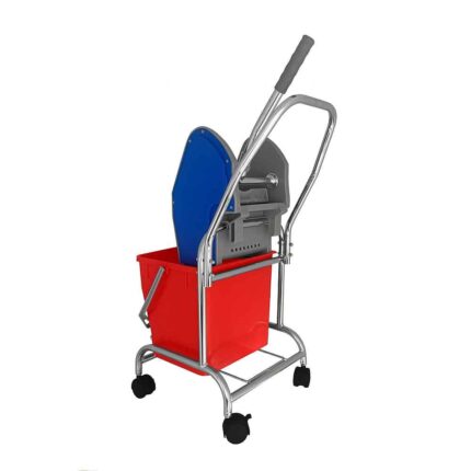 carucior de curatenie cu storcator si o galeata x 18 litri limpio c044 - spate