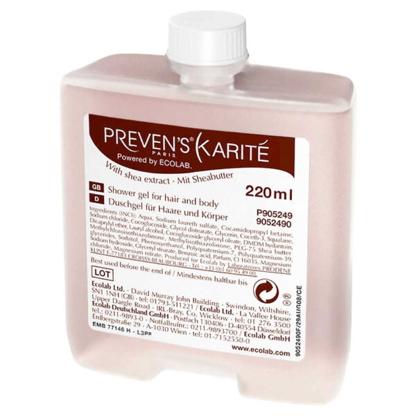 gel de dus ecolab preven’s karite 220 ml